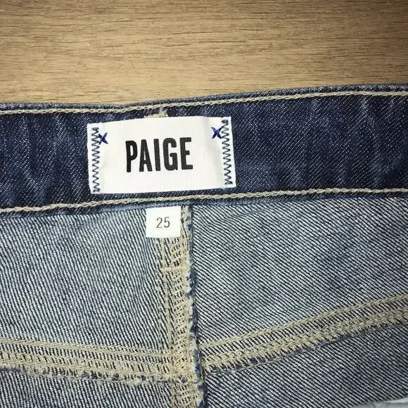 Paige Daryn Denim Jean Shorts Izza Deconstructed 25